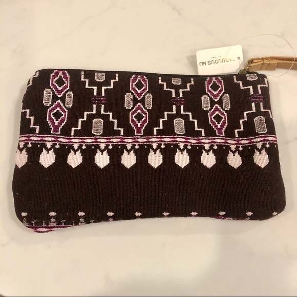 Beaded Canvas Wristlet - Picture 3 of 5